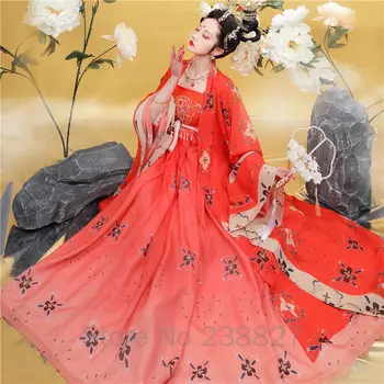 Ženske Hanfu Kitajske Tradicionalne Obleke Starih Ljudskih Tang Dyansty bo Ustrezala Ženski Cosplay Fazi Nositi Obleko Uspešnosti