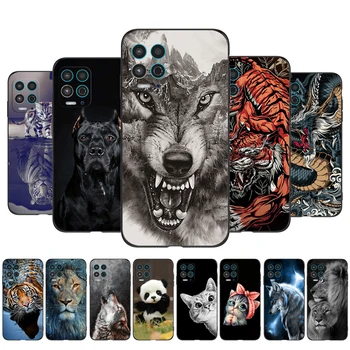 Za Motorola Moto G100 5G Primeru Telefon Hrbtni Pokrovček Mehak Silikon Tpu Črno Primeru lev volk tiger zmaj