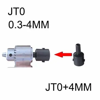 Mini Električni Vrtalne Vpenjalne glave za 0,3-4 mm S 4 mm Jeklene Gredi Gori JT0 Notranjo Luknjo