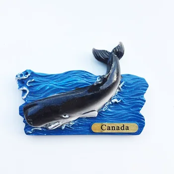 QIQIPP Kanada humpback kita gledal ogled spominske ročno pisane slikarstvo tri-dimenzionalni dekorativni obrti