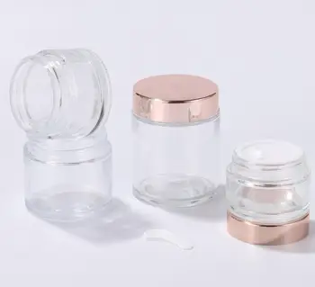 majhne plastenke s pokrovom Gram Jar Make Up Jar Kozmetični Vzorec Prazno Posodo Plastični Krog Pokrov Majhno Stekleničko z