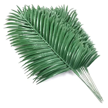12Pcs Umetno Palmovih Listov Rastline Umetno Palm Fronds Tropskih Velike Dlani, Listi zelene površine objekta za Zapusti Hawaiian Stranka