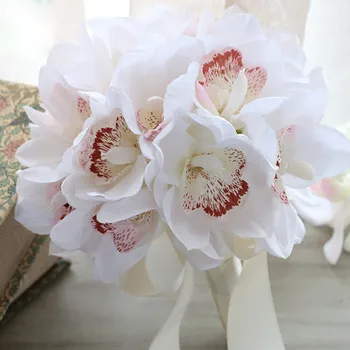 2021 Umetni Cvetovi Orhidej Hydrangea Nevesta Šopek Svate, Dekoracijo Ponaredek Cvetje Ureditev Doma Dekor Dodatki