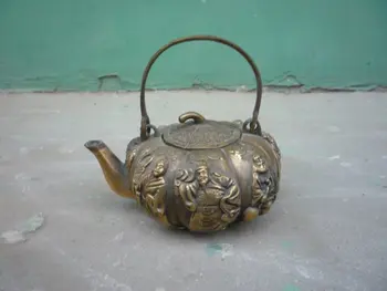 redke Stare Qing baker čajnik,carving 8 pravljice &s znamk, najboljšo zbirko&okras, brezplačna dostava
