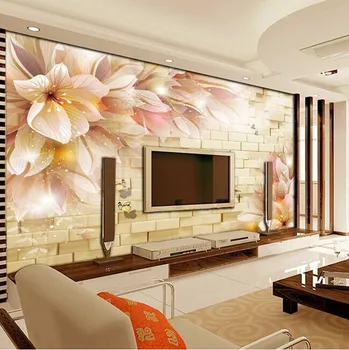 3D velikih TV sliko za ozadje dnevni prostor kavč spalnica steno cvet stenske poslikave velikosti po Meri