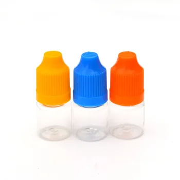 5pcs 3ml Prazno PET Plastične Stekleničke s Kapalko Childproof Skp In Dolgo Nasvet Za Oči, E Tekočine Iglo Vail