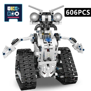 UKBOO 606PCS RC Robot Tech gradniki Nastavite Gradnje Opeke Ustvarjalne Daljinski Nadzor Inteligentne Igrače Za Otroke