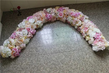 SPR 2 m širina 30 cm poroko mala loka cvet namizni tekač cvet steno fazi ozadje dekorativni umetne rože na debelo
