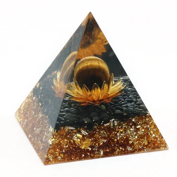 Orgonite Piramida Orgonite Zdravilne Meditacije Gemstone Kristalno Kroglo Energije Piramida Moda Čar Okras, Nakit, Velikost 6x6mm