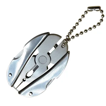 EOS Prenosni Večnamenska Zložljiva Plier iz Nerjavečega Jekla Foldaway Nož Keychain Izvijač Kampiranje Preživetje Mini Orodja