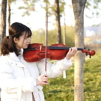 16-inch Naravnih Akustični Viola Masivnega Lesa z Skladiščenja Primeru Lok Kolofonije Darilo Violino Instrument Za Začetnike Glasbeni Ljubimec