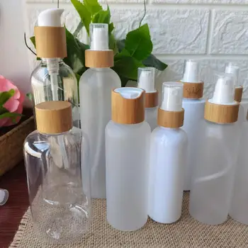 Debelo motnega, plastika/white plastic/clear, plastične steklenice in kozarci 30ml 60ml 120ml 150 ml 250 ml bambusa skp spray črpalka za steklenice