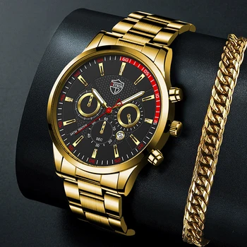 uhren herren 2022 luxus Marke Mens Watchs für Männer Poslovnih Edelstahl Quarz Armbanduhr Priložnostne Mann Zlata Zapestnica Leucht Uhr Uhr