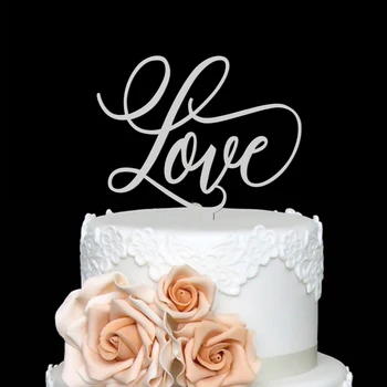 Ljubezen Torto Dekoracijo Poroke Scenarij Torto Pokrivalo Edinstveno Kaligrafija Poročna Torta Pokrivalo Sodobno Poročna Torta Dekor Pokrivalo