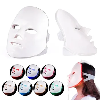 7 Barv LED Masko Foton Terapija s Svetlobo za Pomlajevanje Kože Obraza PDT za Nego Kože, Kozmetični Masko Ance Zdravljenje