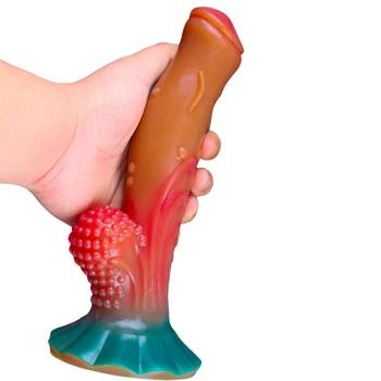 Tujec Zmaj Vibrator iz Silikona, Realističen Dildo z veliko Sesalno Pokal Pošast Penis Analni Čep Adult Sex Igrača za Ženske Strani-brezplačno