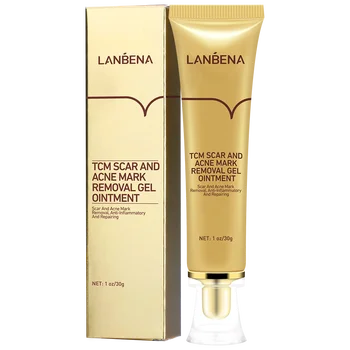 LANBENA Tcm Acne Scar Removal Cream Popravila strijam Mozolji Obraz Gel Mazilo za Glajenje, Beljenje Telo za Nego Kože