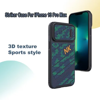 Za iPhone 13 Pro Max Primeru NILLKIN Napadalec S Primeru 3D Teksturo Silikona, Športni Slog Stran Objektiv Lupini Za iPhone 13 Pro Max Pokrov