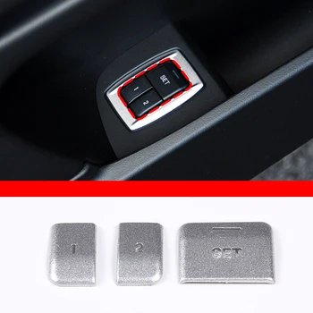 Za Jaguar XF 2009-2015 iz Nerjavečega Jekla Prednji Sedež Pomnilnik Gumb za Vklop Gumb Nalepke Notranje Spremembe Dodatki