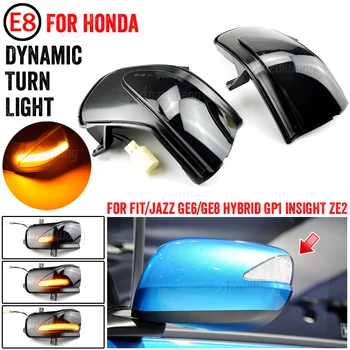 Dynamic Led Stranska Ogledala Obrnejo Signalna Lučka Lučka Za Honda Insight Honda Fit FIT/JAZZ GE6/GE8 HIBRIDNI GP1 VPOGLED ZE2