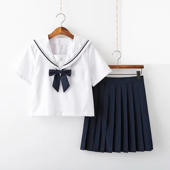 Japonski modni mehko dekle JK enotno mornar, ki bo ustrezala ženski kolegij slog naguban mehko dekle sredini obleko