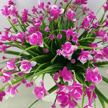 1 Kup 21 Glav Umetno Cvetje Z Listi Poročno Dekoracijo Simulacije Phalaenopsis Cvet Domov DIY Valentinovo Dekor