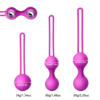 Varno Silikonski Smart Žogo Vibrator Keglove Žogo Ben Wa Žogo Vagina Zaostritev Uresničevanje Pralni Sex Igrača za Ženske Vaginalne Gejša Žogo
