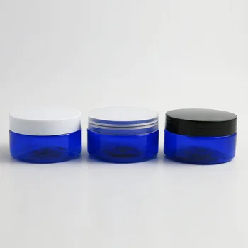 30pcs 100 g Vžigalnike Plastičnih Modri Kozarec Pot, 100 ml Krema za Obraz Losjon za Kozmetične Shranjevanje Velika Posoda za Steklenico