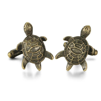 WN novo visoko kakovost medenina majhna žival maskota design želva zapestne gumbe, modne blagovne znamke moških francoski zapestne gumbe,