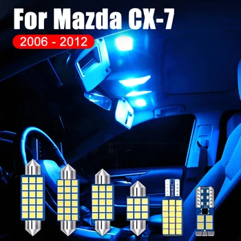 Za Mazda CX-7 CX7 CX 7 2006-2010 2011 2012 10PCS 12V Avtomobilska LED Dome Branje Žarnice Nečimrnosti Ogledalo Osvetlitev registrske Tablice Prtljažnik, Svetilke
