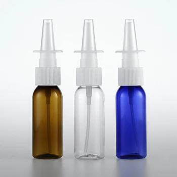 30 ml Okroglo Obliko PET Plastike Pršilo za nos Steklenice Črpalka Škropilnica Megle Nos Spray ponovno napolniti Steklenico