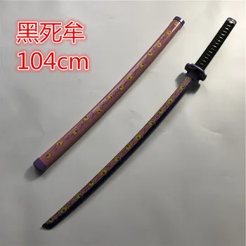 104 cm Demon Slayer:Kimetsu Ne Yaiba meč Kokushibou Tsugikuni Michikatsu Nož lesa cosplay Rekviziti Meči Orožje