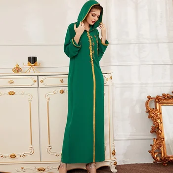 Abayas Za Ženske Ramadana Eid Mubarak Dubaj Abaya Saudova Arabija, Turčija Islam Indijski Muslimani Dolgo Obleko Tam Kaftan Haljo Djellaba Femme