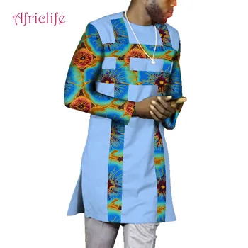 Moška Majica Afriške Dashiki Tiskanja Obleke, Poroka Stranka Priljubljena Plus Velikost Oblačila WYN607