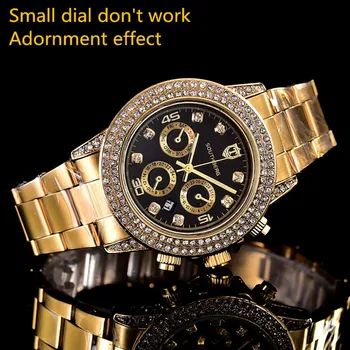 luksuzne blagovne znamke gospe ure kvadratnih Polno diamond zlato uro nosorogovo ženske švicarski Oblikovalec ročne zapestnica ura