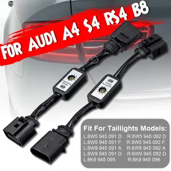 Avto Black Tail Svetlobe Dinamičen Zavoj Kazalnik Signala LED Luč Add-on Modul Kablu Žice Harnes Za Audi A4 S4 RS4 B8 2010~2019