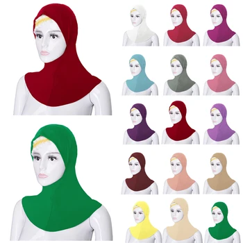 Muslimanske Ženske Hidžab Turban Notranje Hijabs Skp Underscarf Ninja Klobuk Polno Glavo Kritje Vratu Kosti Bonnet Režijske Šal Islamske Ramadana