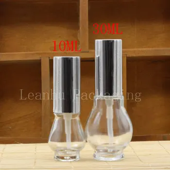 10 ML 30 ML Pregleden Eno Gourd Steklenice, Toner/Vode/Parfum Embalaža za Steklenice, Prazne Kozmetični Posodo ( 20PC/Veliko)
