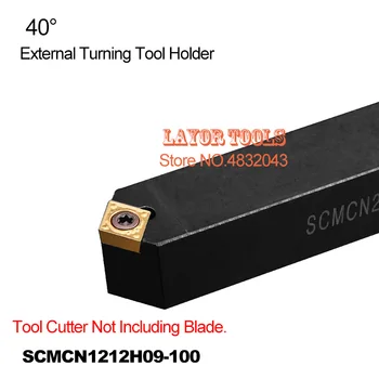 SCMCN1212H09-100 Toolholder 12*12*100 MM CNC struženje orodje imetnik, 40degrees Zunanje struženje, orodje, Stružnica orodja za rezanje