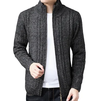 2022 Jopico Moške, Visoke Kakovosti Puloverji Moških Zimskih Debele Tople Pletene Cardigan Sweater Moški Suknji Suknjič Vzročno Moške Clothin