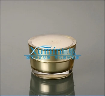tovarniško debelo plastično 50 G Zlata akril cone - oblike krema JAR,kozmetični posodo,Kozmetični Kozarec za Kozmetične Embalaže
