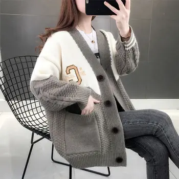 Padec 2021 Jeseni žensk nove Vroče prodajo pridelka vrh pulover jopico ženske korejski moda netred priložnostne pletene dame vrhovi BAy184
