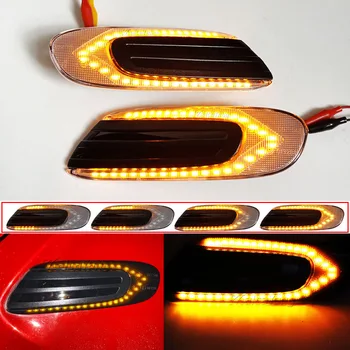 2Pieces LED Dinamični Strani Oznako Vključite Opozorilne Luči Zaporedno Blinker Znak Repetitorja luči Za BMW Mini Cooper F55 F56 F57