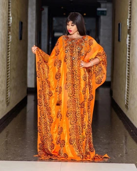 Afriške Obleke za Ženske 2021 Padec Dolgo Obleko Maxi Afriška Oblačila Dashiki Seksi Abaya Dubaj Boubou Haljo Africaine Femme