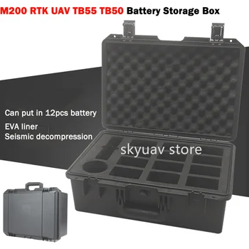 Trdi kovček Za DJI UAV TB55 TB50 M200X12 Baterije Zadeva & Nepremočljiva